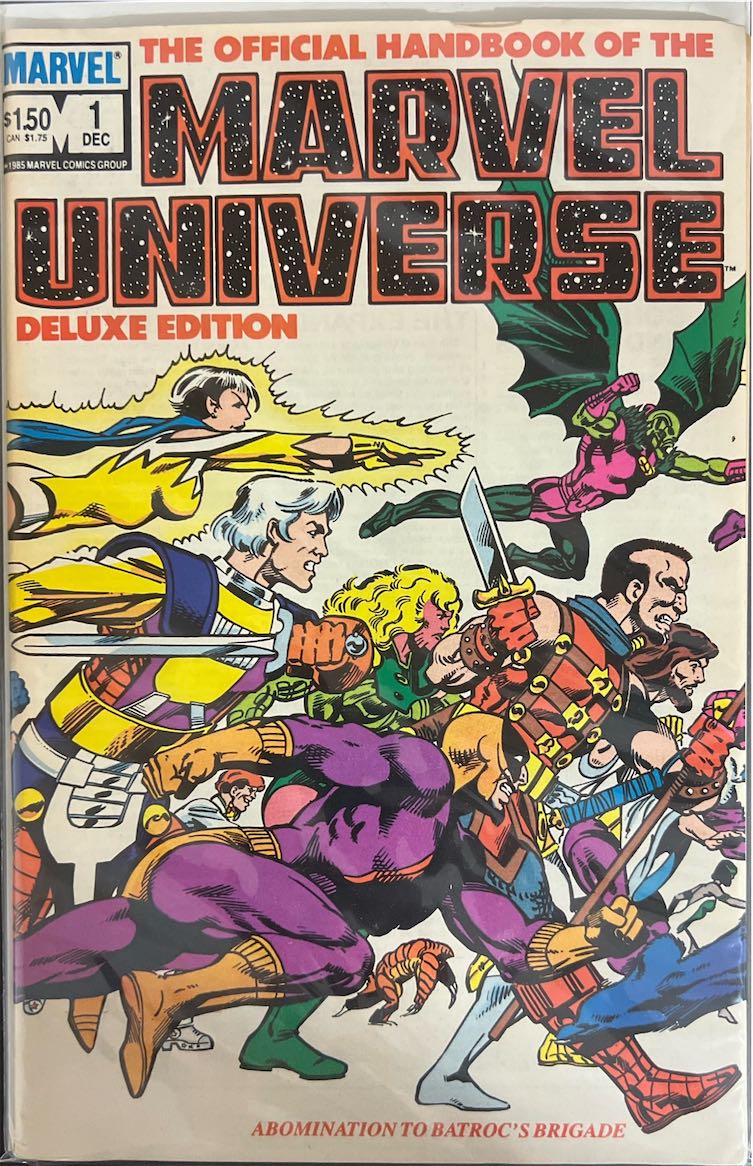 The Official Handbook of the Marvel Universe, #001, Deluxe Edition (Marvel, 1985) - Direct Edition