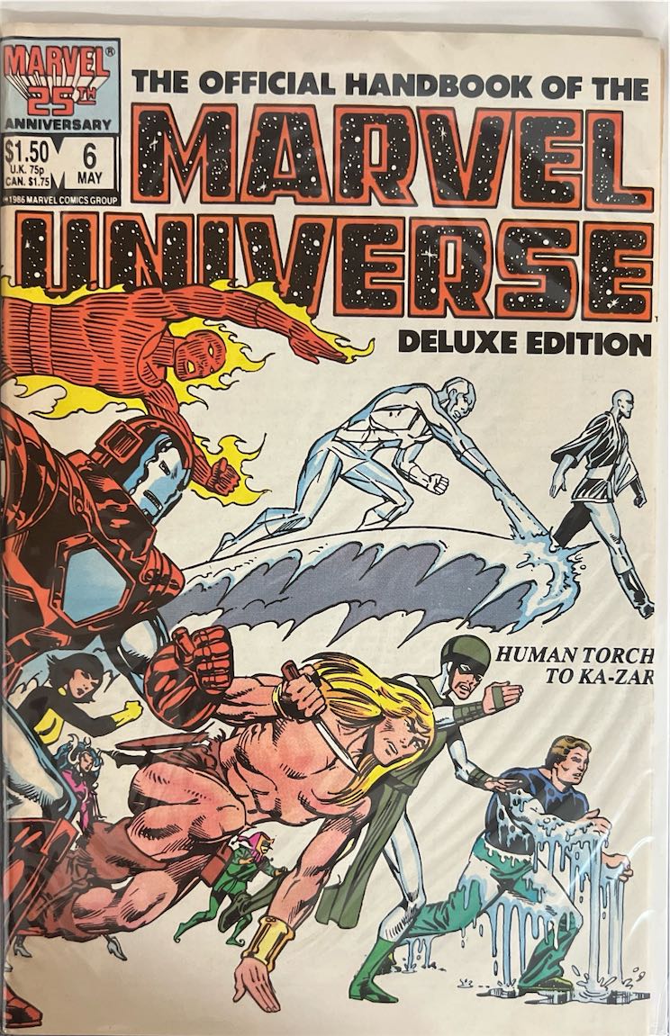The Official Handbook of the Marvel Universe, #006, Deluxe Edition (Marvel, 1986) - Direct Sales