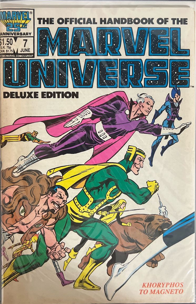 The Official Handbook of the Marvel Universe, #007, Deluxe Edition (Marvel, 1985) - Direct Sales