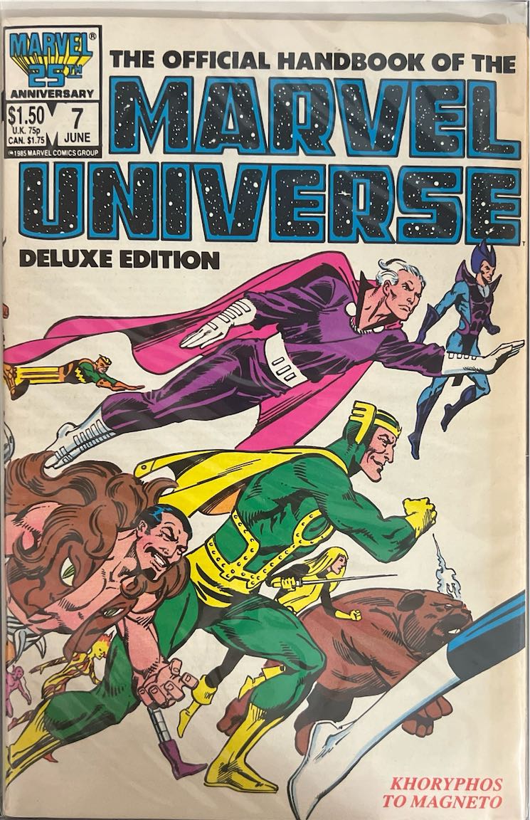 The Official Handbook of the Marvel Universe, #007, Deluxe Edition (Marvel Comics, 1986) - Direct Sales