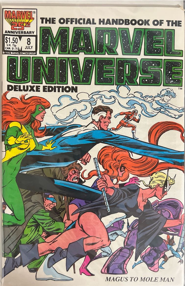 The Official Handbook of the Marvel Universe, #008, Deluxe Edition (Marvel, 1986) - Direct Sales