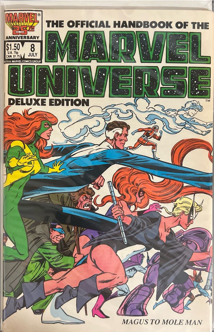 The Official Handbook of the Marvel Universe, #008, Deluxe Edition (Marvel, 1986) - Direct Sales