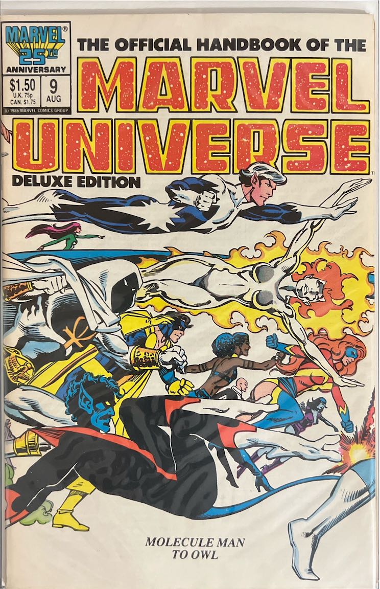 The Official Handbook of the Marvel Universe, #009, Deluxe Edition (Marvel, 1986) - Direct Edition