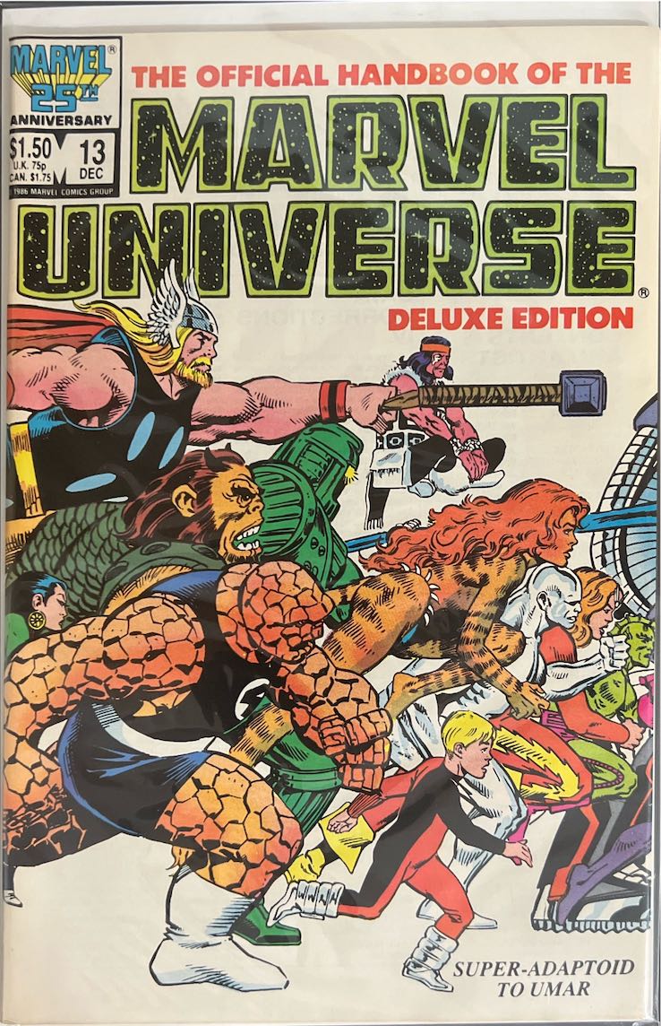 The Official Handbook of the Marvel Universe, #013, Deluxe Edition (Marvel Comics, 1986) - Direct Sales