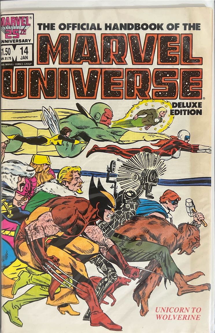 The Official Handbook of the Marvel Universe, #014, Deluxe Edition (Marvel, 1987) - Direct Sales