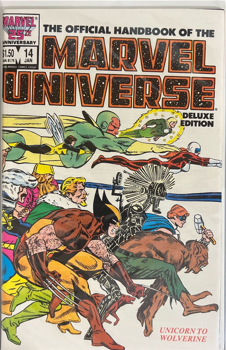 The Official Handbook of the Marvel Universe, #014, Deluxe Edition (Marvel Comics, 1986) - Direct Edition