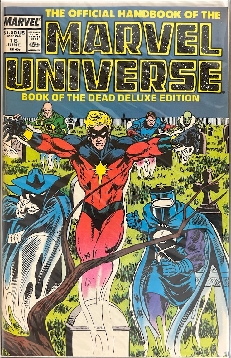The Official Handbook of the Marvel Universe, #016, Book of the Dead Deluxe Edition (Marvel, 1986) - Direct Sales