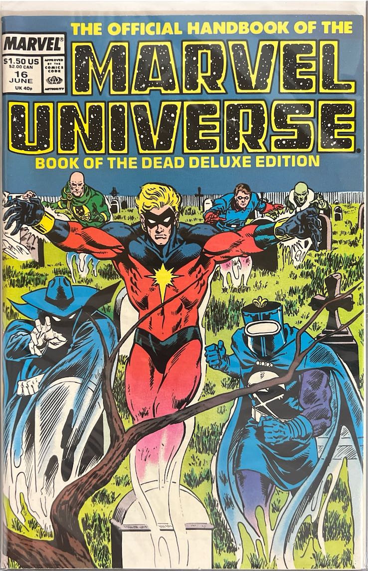 The Official Handbook of the Marvel Universe, #016, Book of the Dead Deluxe Edition (Marvel, 1986) - Direct Edition