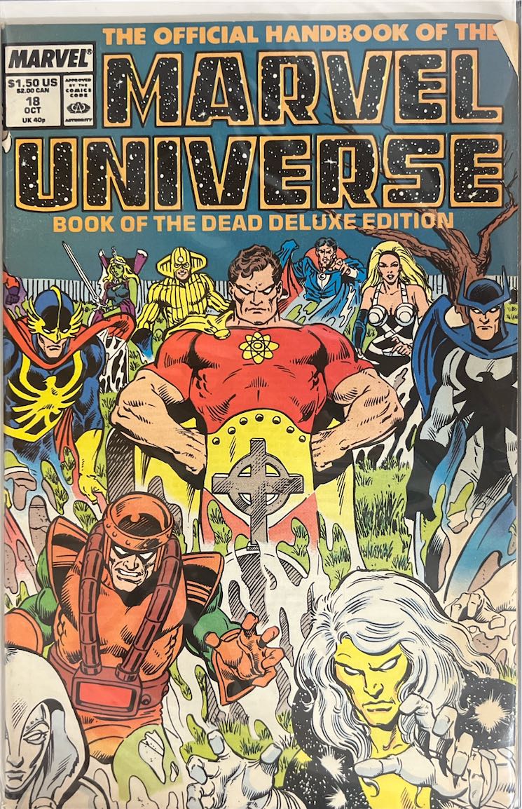The Official Handbook of the Marvel Universe, #018, Book of the Dead Deluxe Edition (Marvel, 1989) - Direct Sales