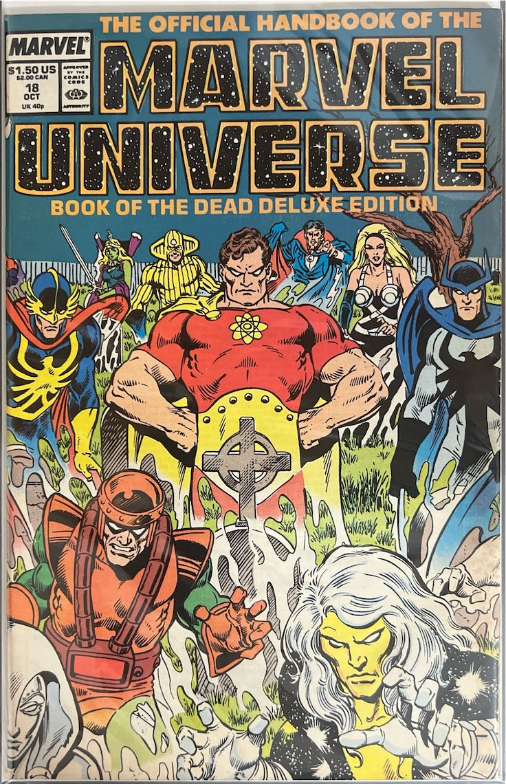 The Official Handbook of the Marvel Universe, #018, Book of the Dead Deluxe Edition (Marvel, 1986) - Direct Sales