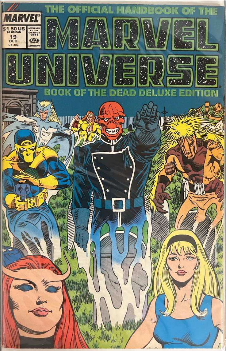 The Official Handbook of the Marvel Universe, #019, Book of the Dead Deluxe Edition (Marvel, 1986) - Direct Edition