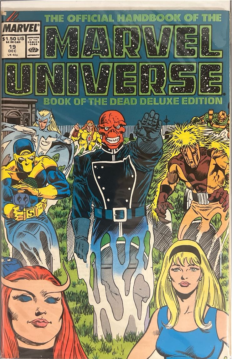 The Official Handbook of the Marvel Universe, #019, Book of the Dead Deluxe Edition (Marvel, 1986) - Direct Sales