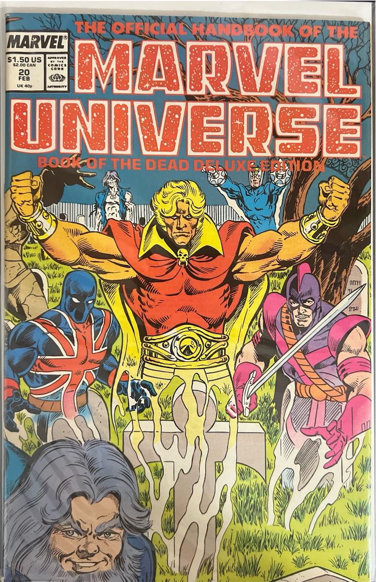 The Official Handbook of the Marvel Universe, #020, Book of the Dead Deluxe Edition (Marvel, 1986) - Direct Edition