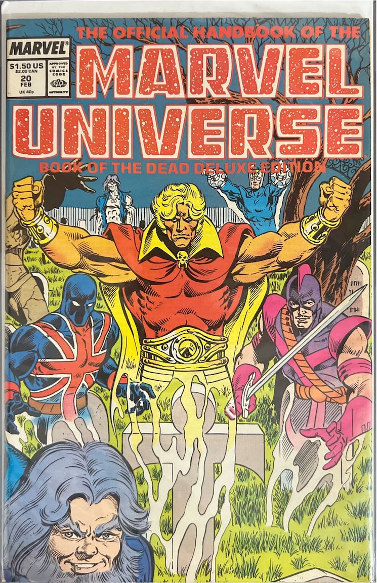 The Official Handbook of the Marvel Universe, #020, Book of the Dead Deluxe Edition (Marvel, 1985) - Direct Sales