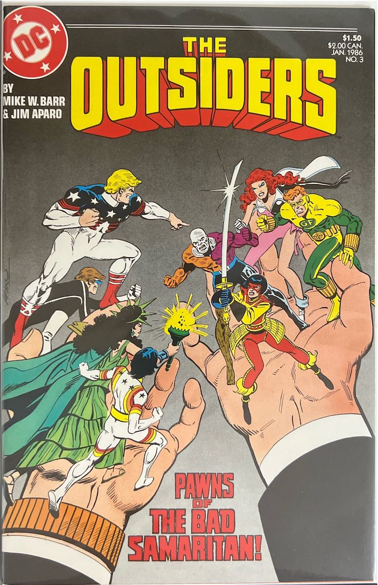 The Outsiders, #003, Pawns of the Bad Samaritan! (DC Comics, 1986) - Direct Sales