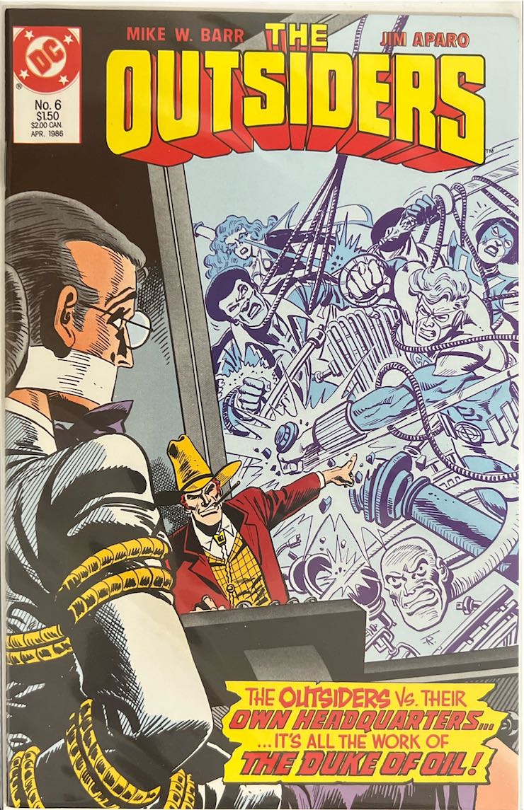 The Outsiders, #006 (DC Comics, 1986) - Direct Sales