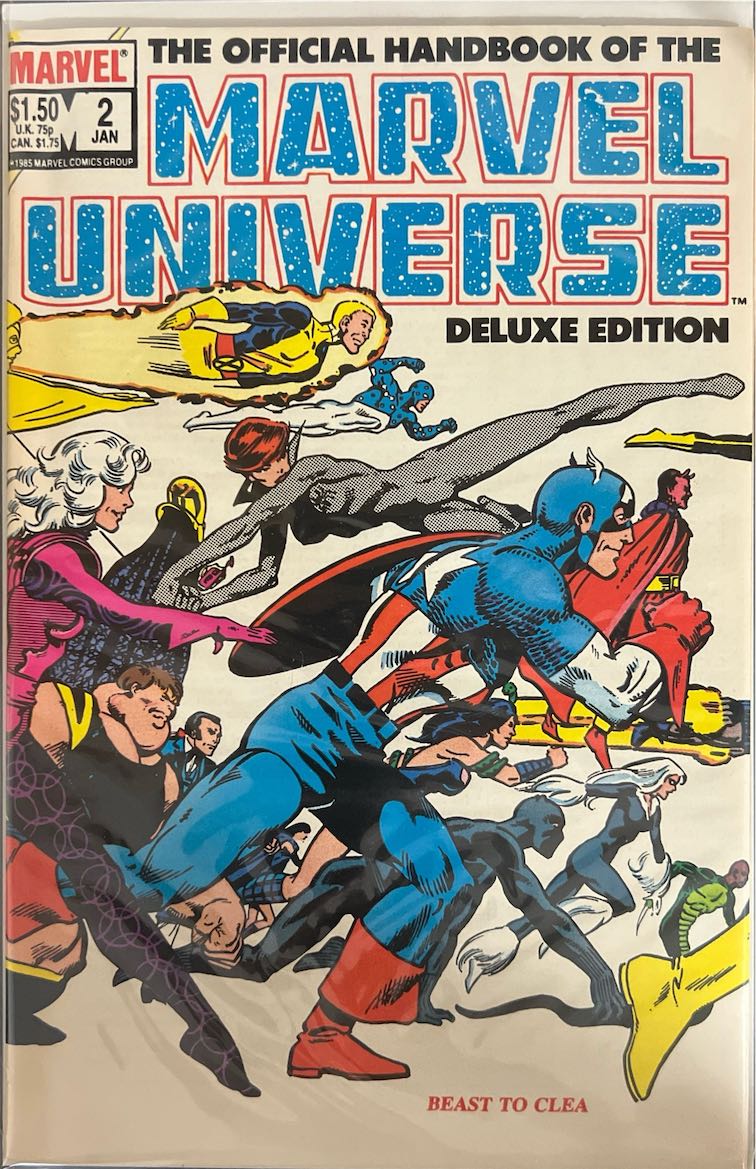 The Official Handbook of the Marvel Universe, #002, Deluxe Edition (Marvel Comics, 1985) - Direct Edition