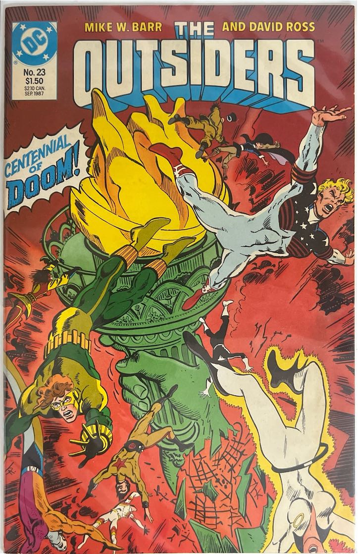 The Outsiders, #023, Centennial of Doom! (DC, 1987) - Direct Sales