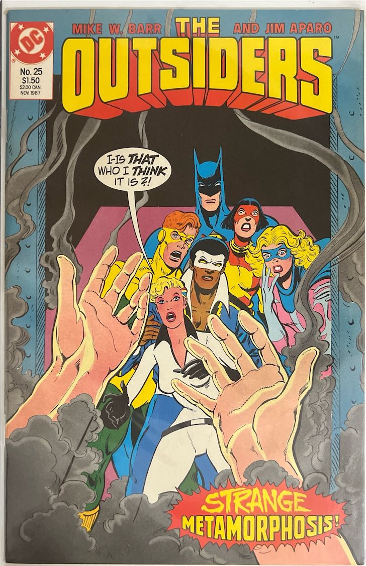 The Outsiders, #025, Strange Metamorphosis! (DC Comics, 1987) - Direct Sales