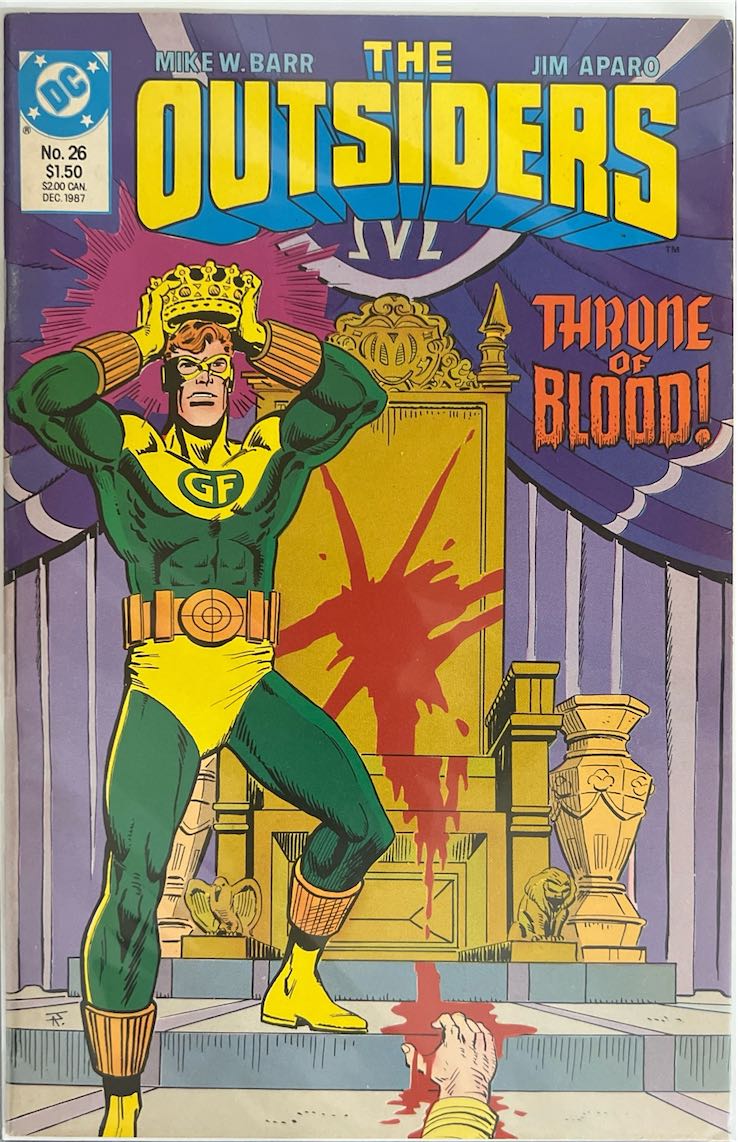 The Outsiders, #026, Throne of Blood! (DC Comics, 1987) - Direct Edition