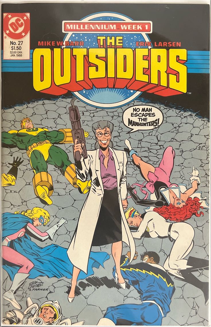 The Outsiders, #027, Millennium Week 1 (DC Comics, 1988) - Direct Sales Edition
