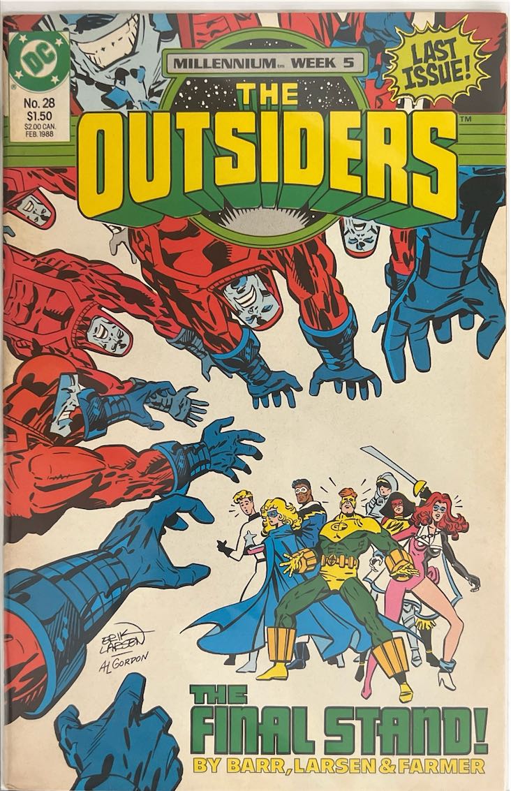 The Outsiders, #028, Millennium Week 5: The Final Stand! (DC Comics, 1988) - Direct Edition