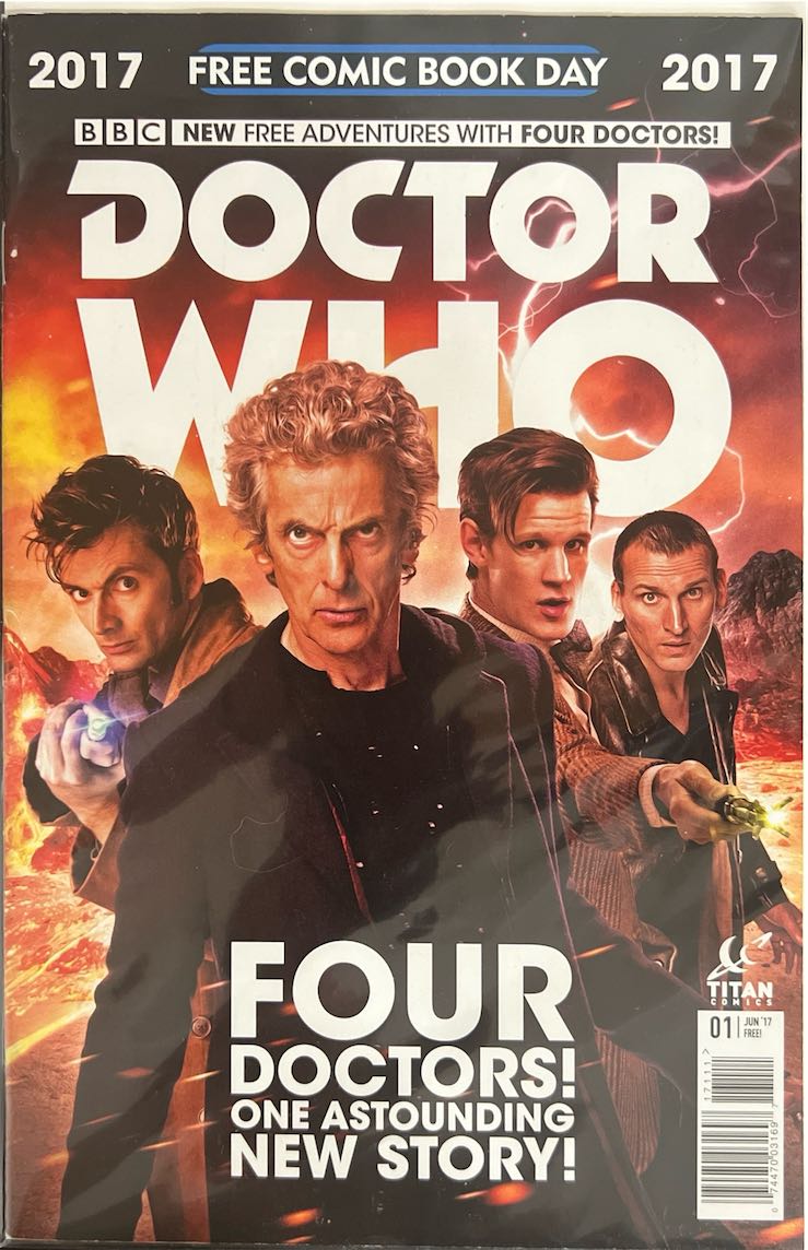 Doctor Who, #001, Four Doctors! One Astounding New Story! (Titan Comics, 2017) - Free Comic Book Day