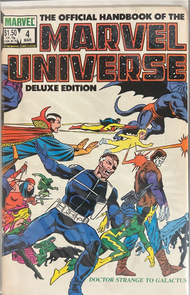 The Official Handbook of the Marvel Universe, #004, Doctor Strange to Galactus (Marvel, 1985) - Direct Sales