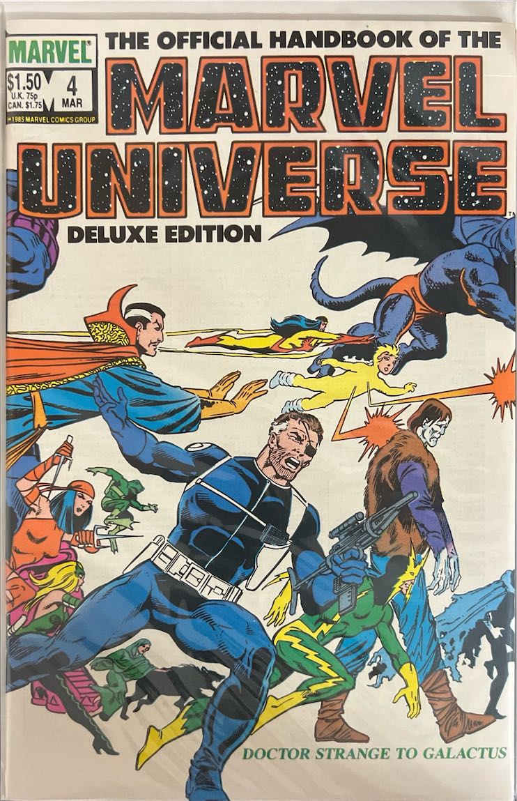 The Official Handbook of the Marvel Universe, #004, Deluxe Edition (Marvel, 1985) - Direct Sales