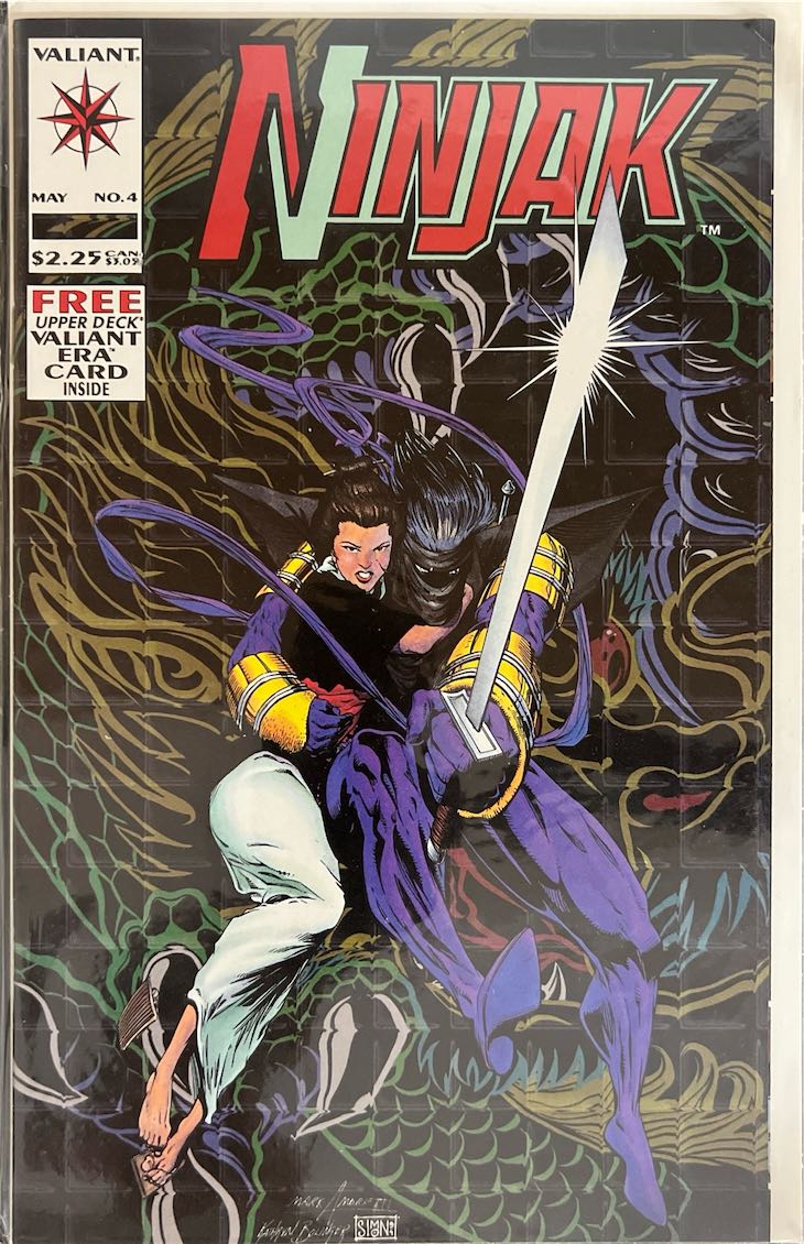 Ninjak, #004 (Valiant, 1994) - Direct Sales