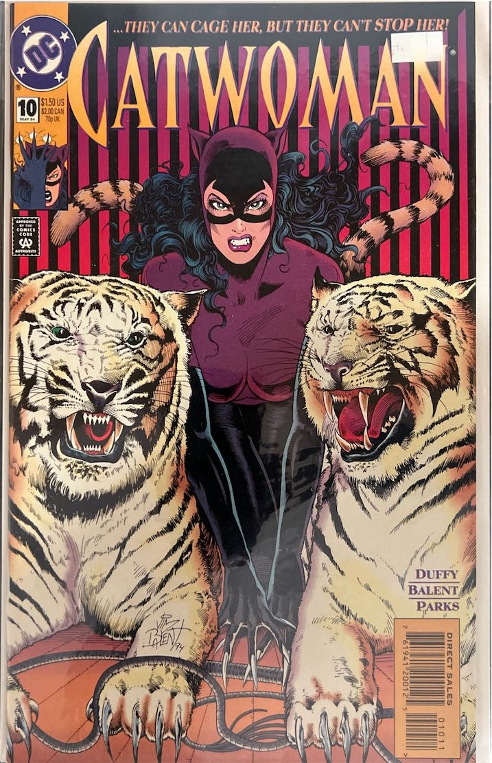 Catwoman, #010, ...They Can Cage Her, But They Can’t Stop Her! (DC Comics, 1994) - Direct Sales