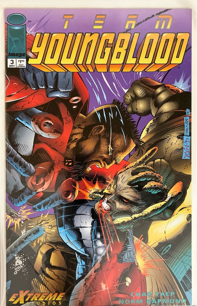 Team Youngblood, #003 (Image Comics, 1993) - Direct Sales