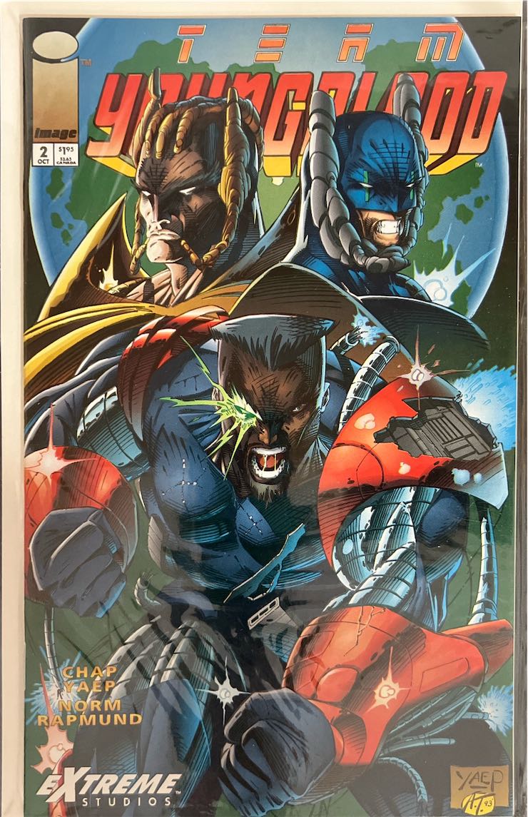 Team Youngblood, #002 (Image Comics, 1993) - Direct Sales Edition