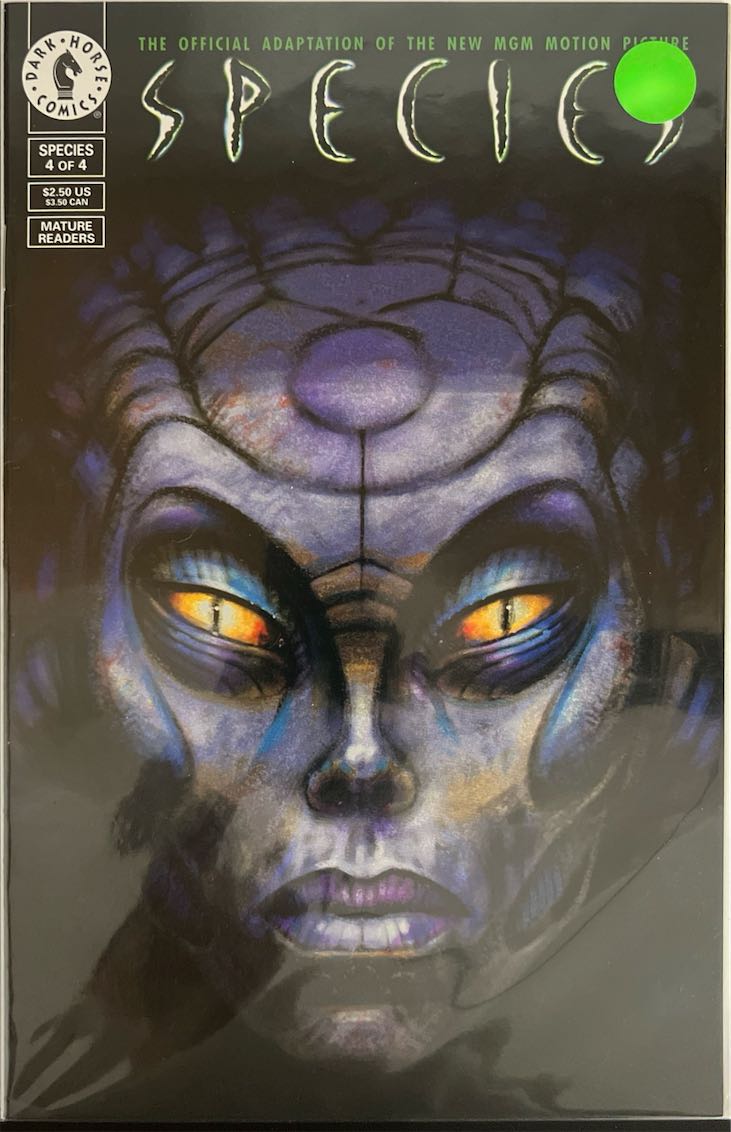 Species, #004, The Official Adaptation of the New MGM Motion Picture (Dark Horse Comics, 1995) - Direct Sales