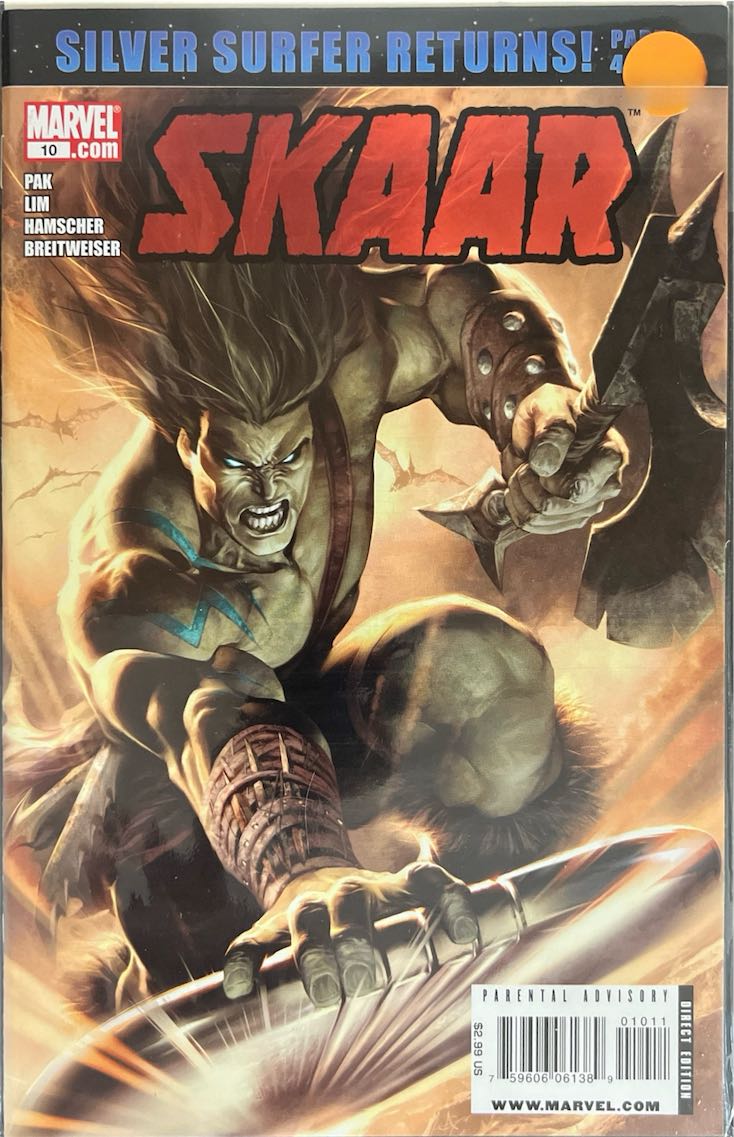 Skaar, #010, Silver Surfer Returns! (Marvel, 2009) - Direct Edition