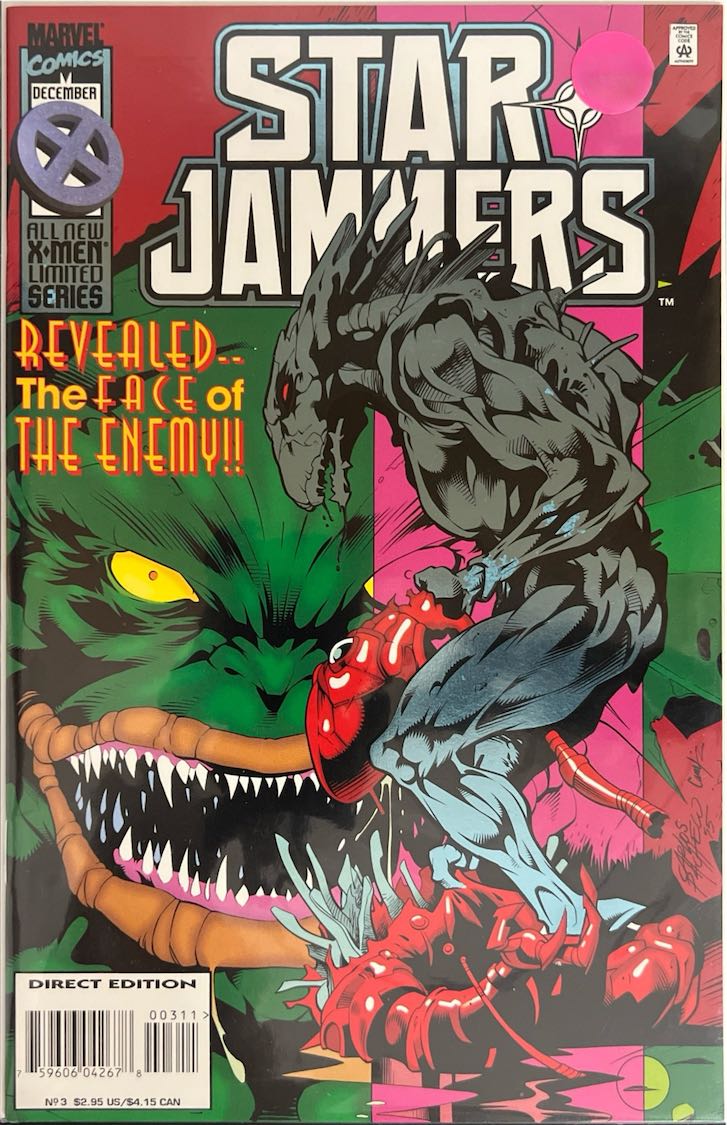 Star Jammers, #003, The Face of the Enemy!! (Marvel Comics, 1990) - Direct Edition