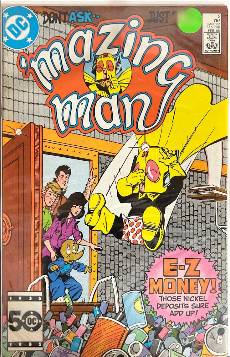 'Mazing Man, #002 (DC Comics, 1986) - Direct Sales