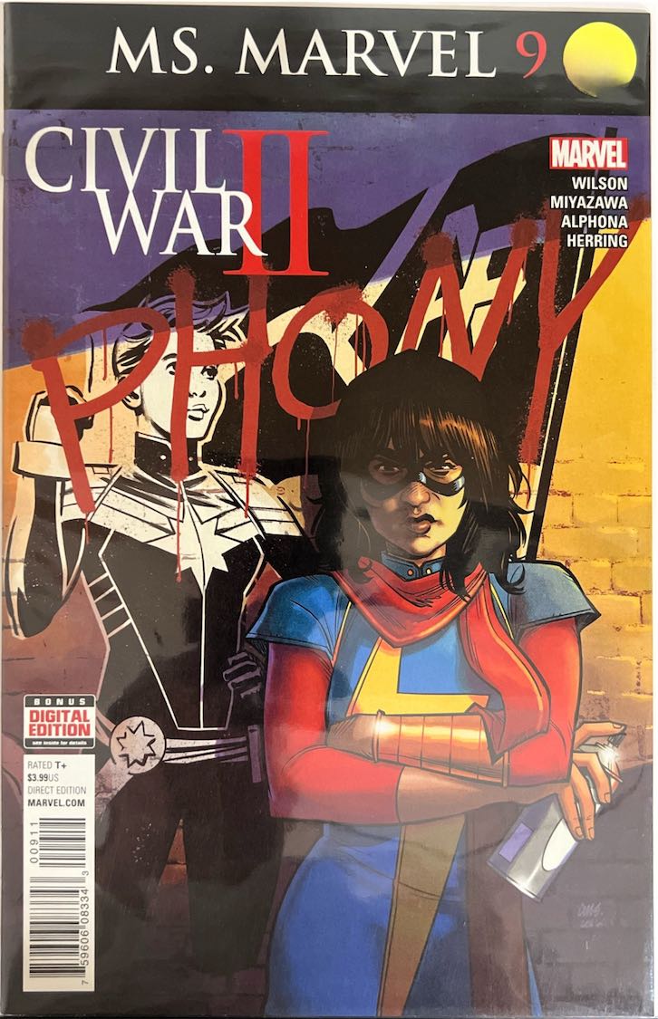 Ms. Marvel, #009, Civil War II: Phony (Marvel, 2016) - Direct Edition