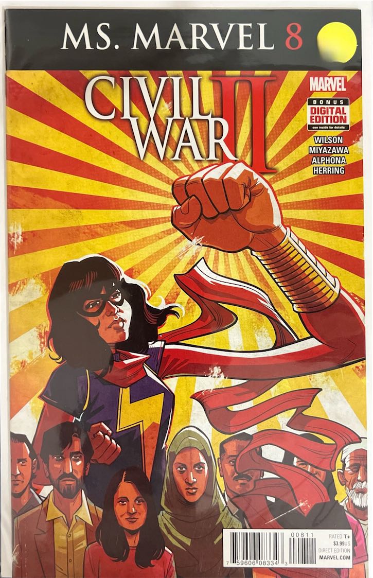 Ms. Marvel, #008, Civil War II (Marvel, 2016) - Direct Edition