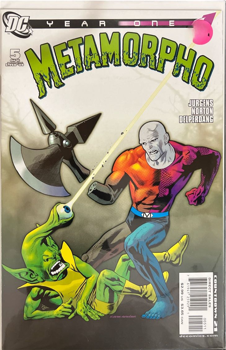 Metamorpho, #005, Year One (DC Comics, 2008) - Direct Sales
