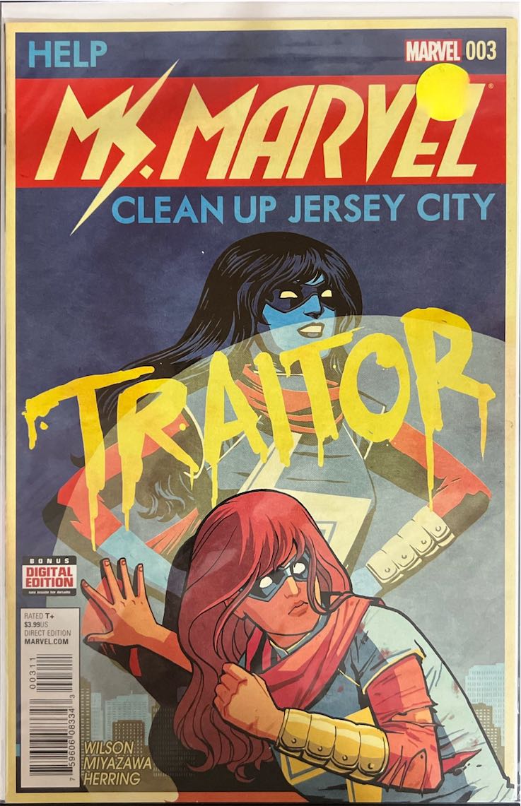 Ms. Marvel, #003, Clean Up Jersey City (Marvel, 2016) - Direct Edition