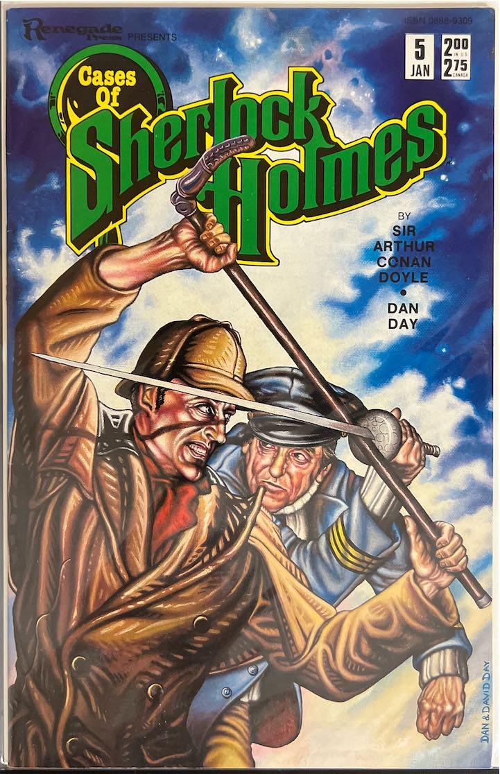 Cases of Sherlock Holmes, #005, (Renegade Press, 1988) - Direct Sales
