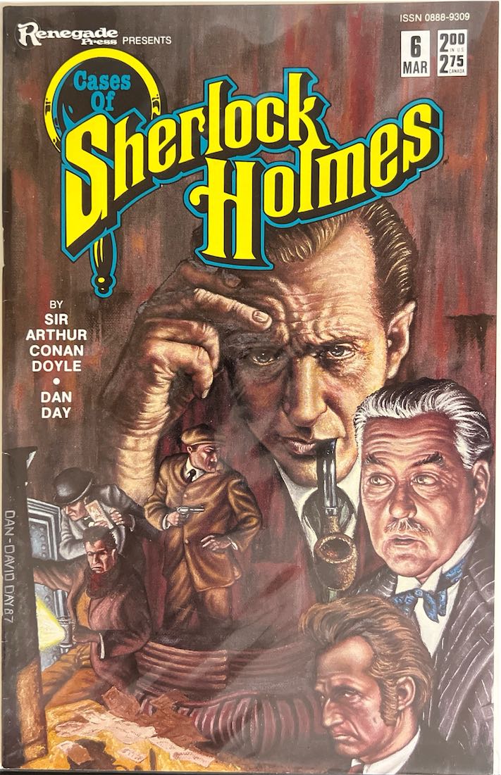 Cases of Sherlock Holmes, #006, (Renegade Press, 1987) - Direct Sales