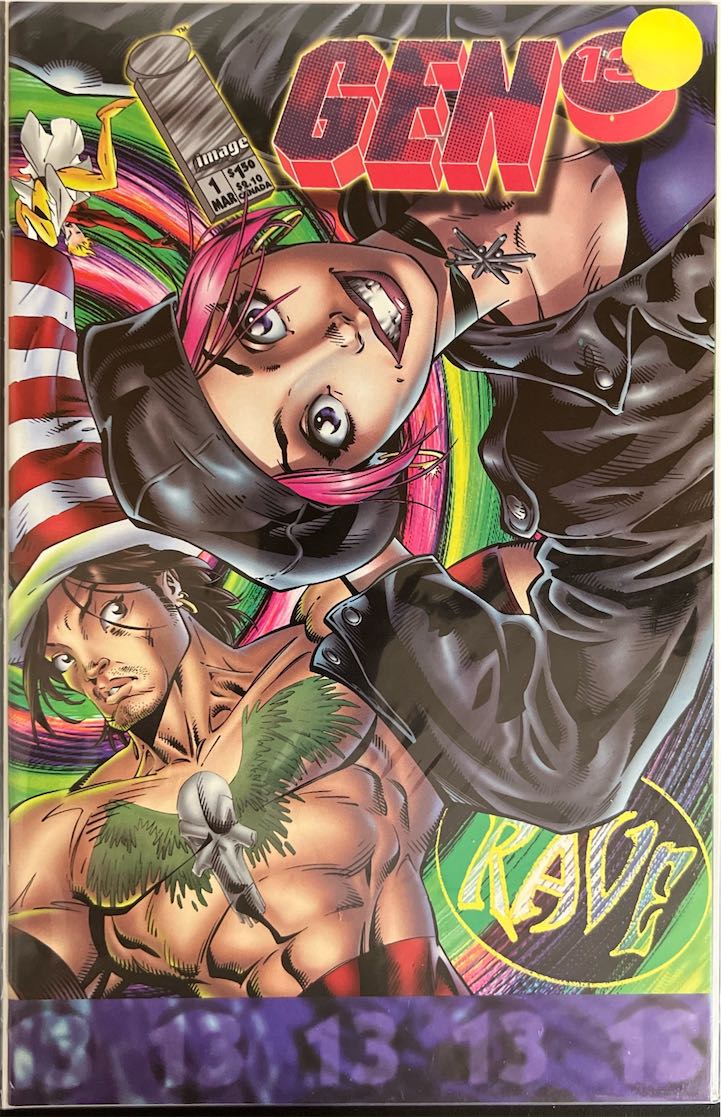 Gen 13, #001, Rave (Image Comics, 1994) - Direct Sales