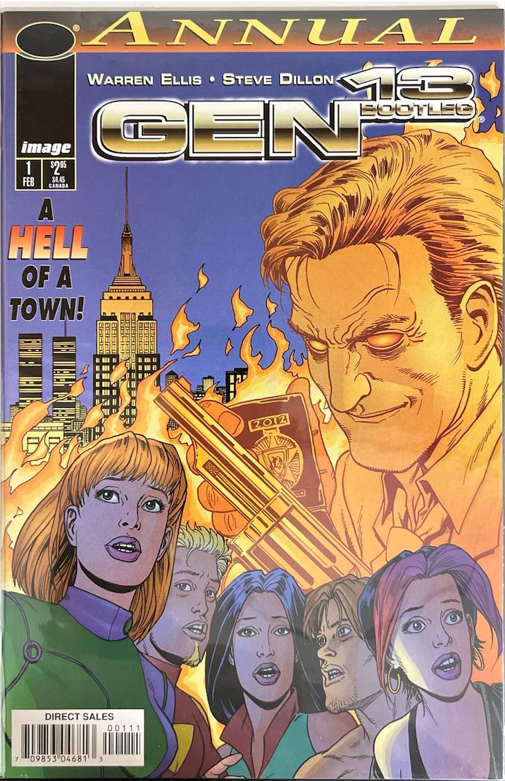 Gen 13 Bootleg, Annual, #001, A Hell of a Town! (Image, 1997) - Direct Sales