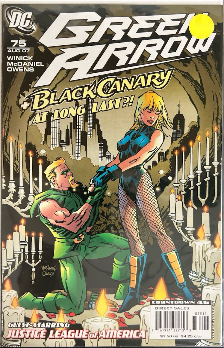 Green Arrow, #075, Black Canary At Long Last?! (DC Comics, 2007) - Direct Sales
