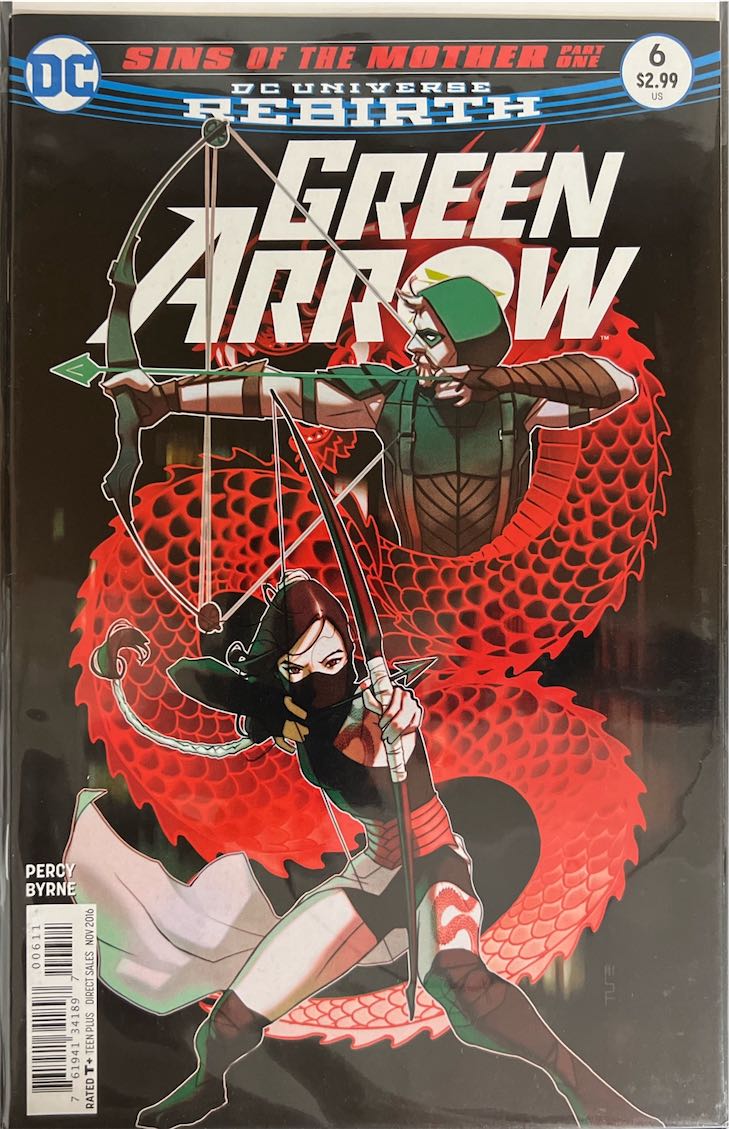 Green Arrow, #006, Sins of the Mother Part One (DC Comics, 2016) - Direct Sales