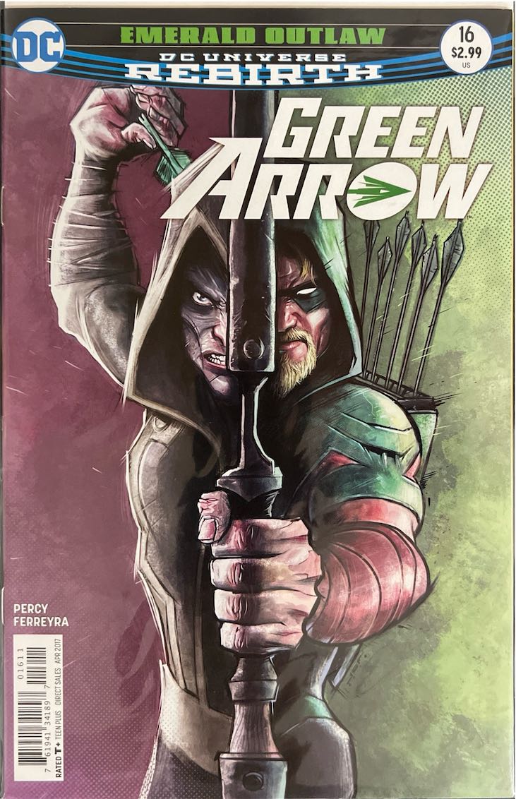 Green Arrow, #016, Emerald Outlaw (DC Comics, 2017) - Direct Sales