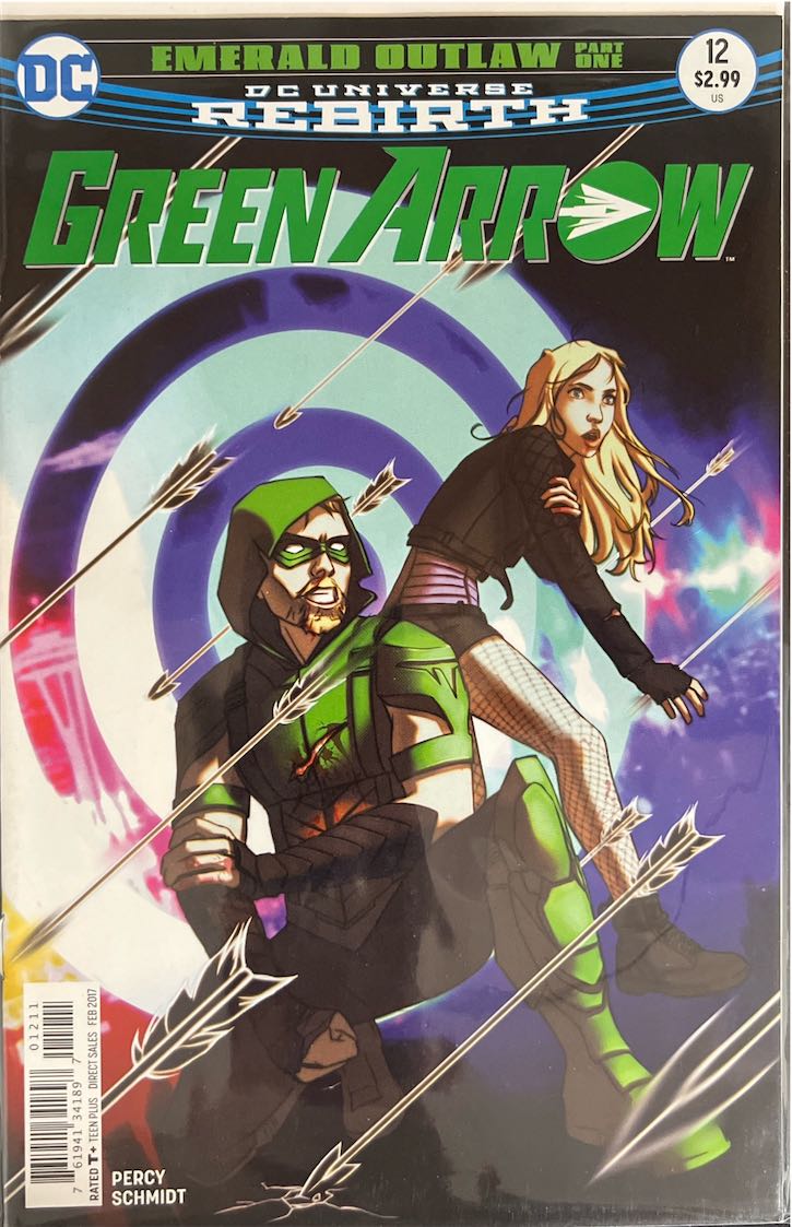 Green Arrow, #012, Emerald Outlaw Part One (DC Universe Rebirth, 2017) - Direct Sales