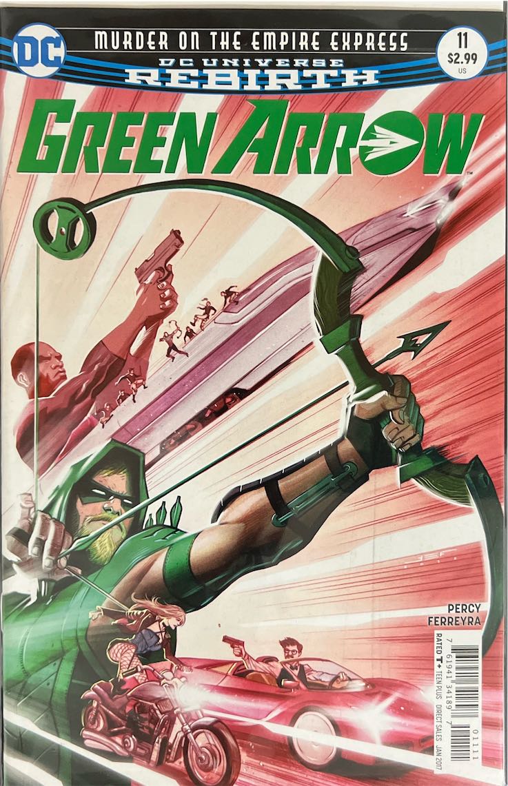Green Arrow, #011, Murder on the Empire Express (DC Universe Rebirth, 2017) - Direct Sales Edition